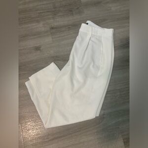 Express Editor Ankle White Dress Pants